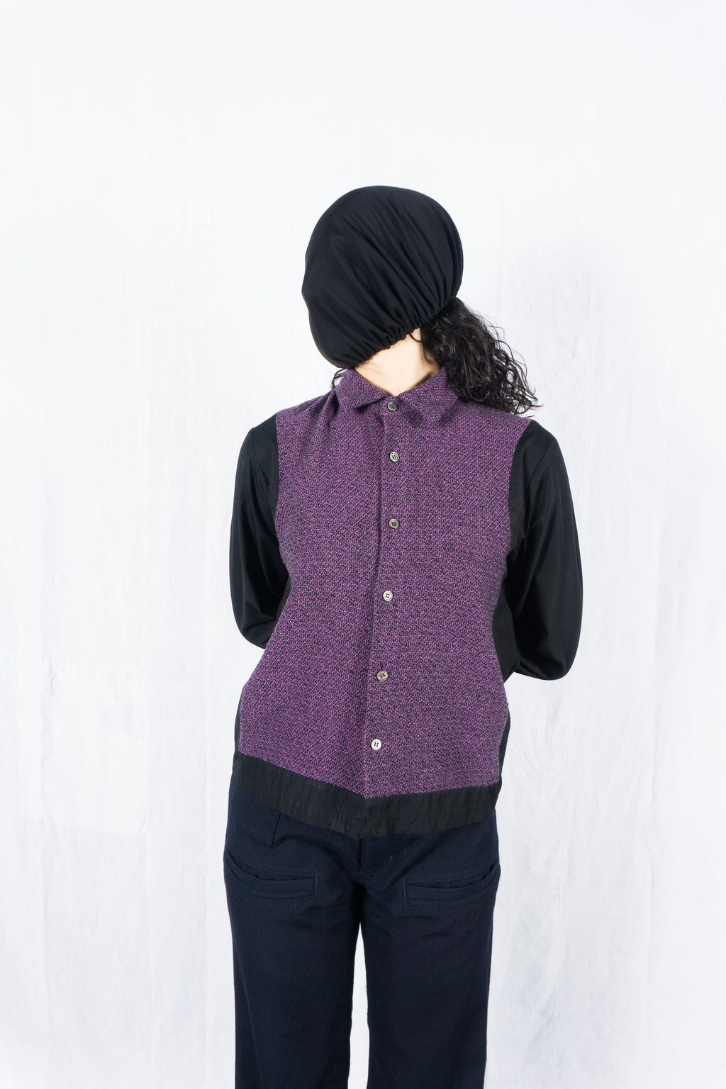 tricot Comme des Garçons 1999 wool-cotton shirt – collar detail | Recente Studio