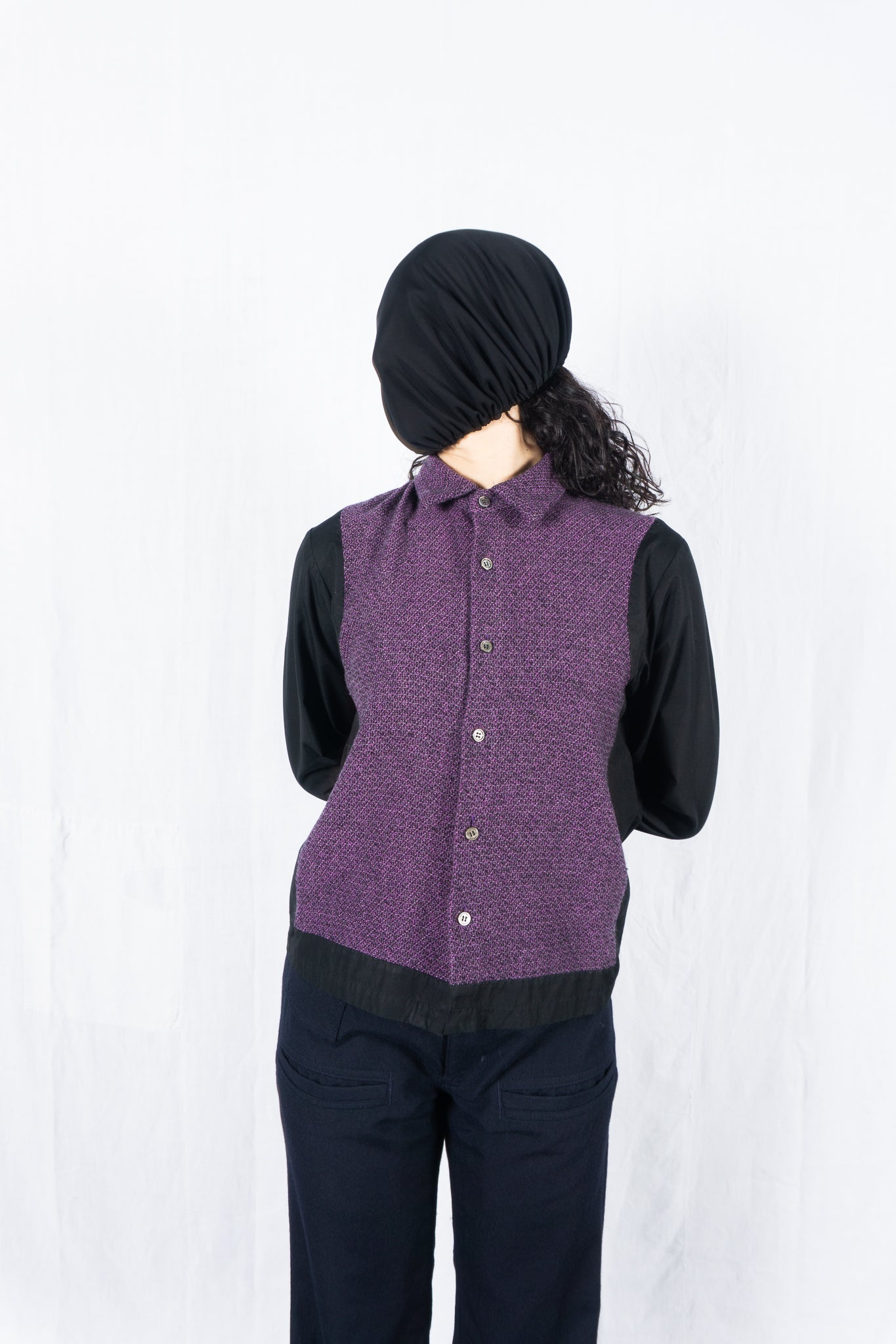 tricot Comme des Garçons 1999 wool-cotton shirt – collar detail | Recente Studio