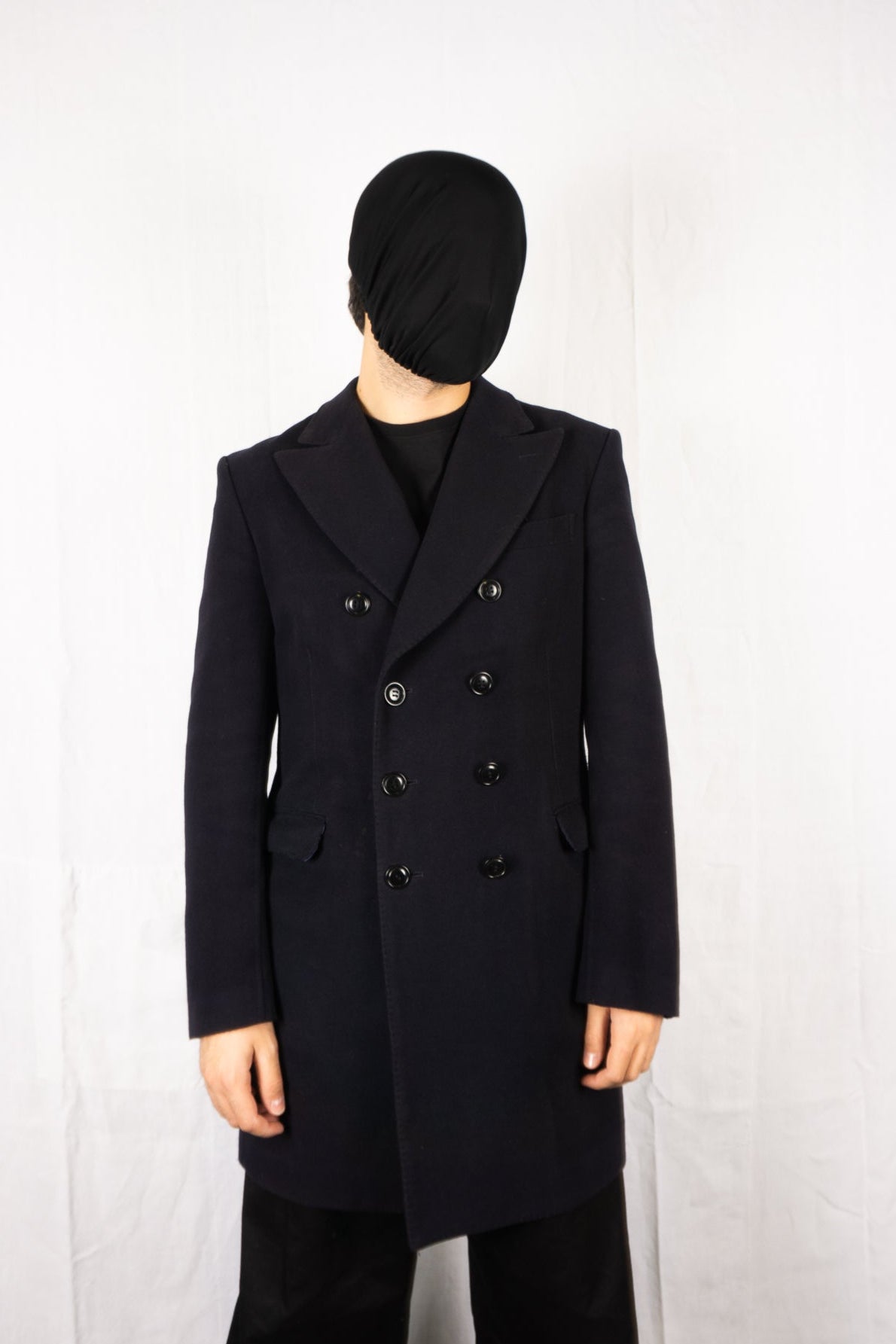 Junya Watanabe Man x Pontetorto A/W 2010 double-breasted coat – front view | Recente Studio