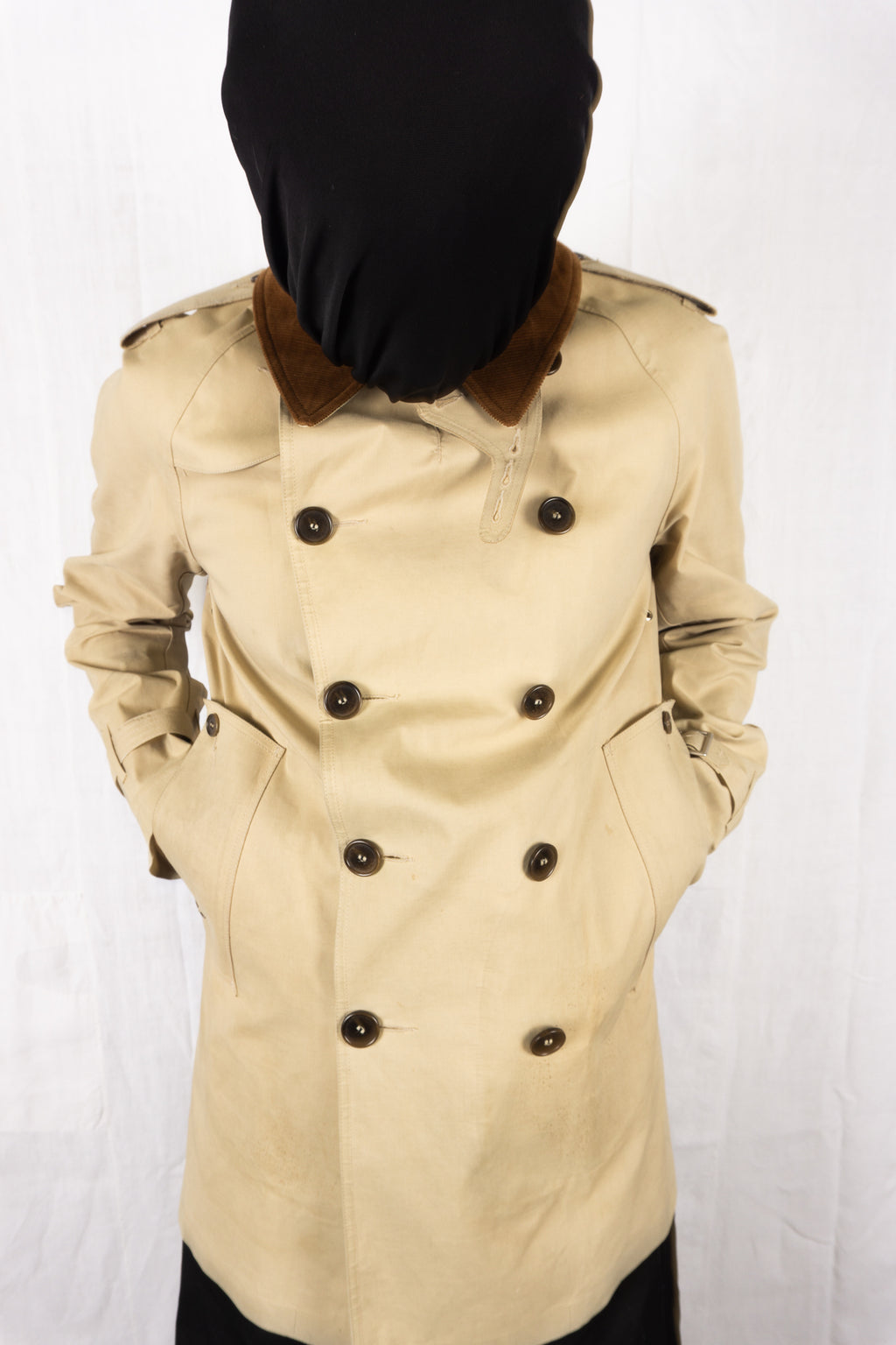 Junya Watanabe Man x Mackintosh SS10 beige trench coat – back view | Recente Studio