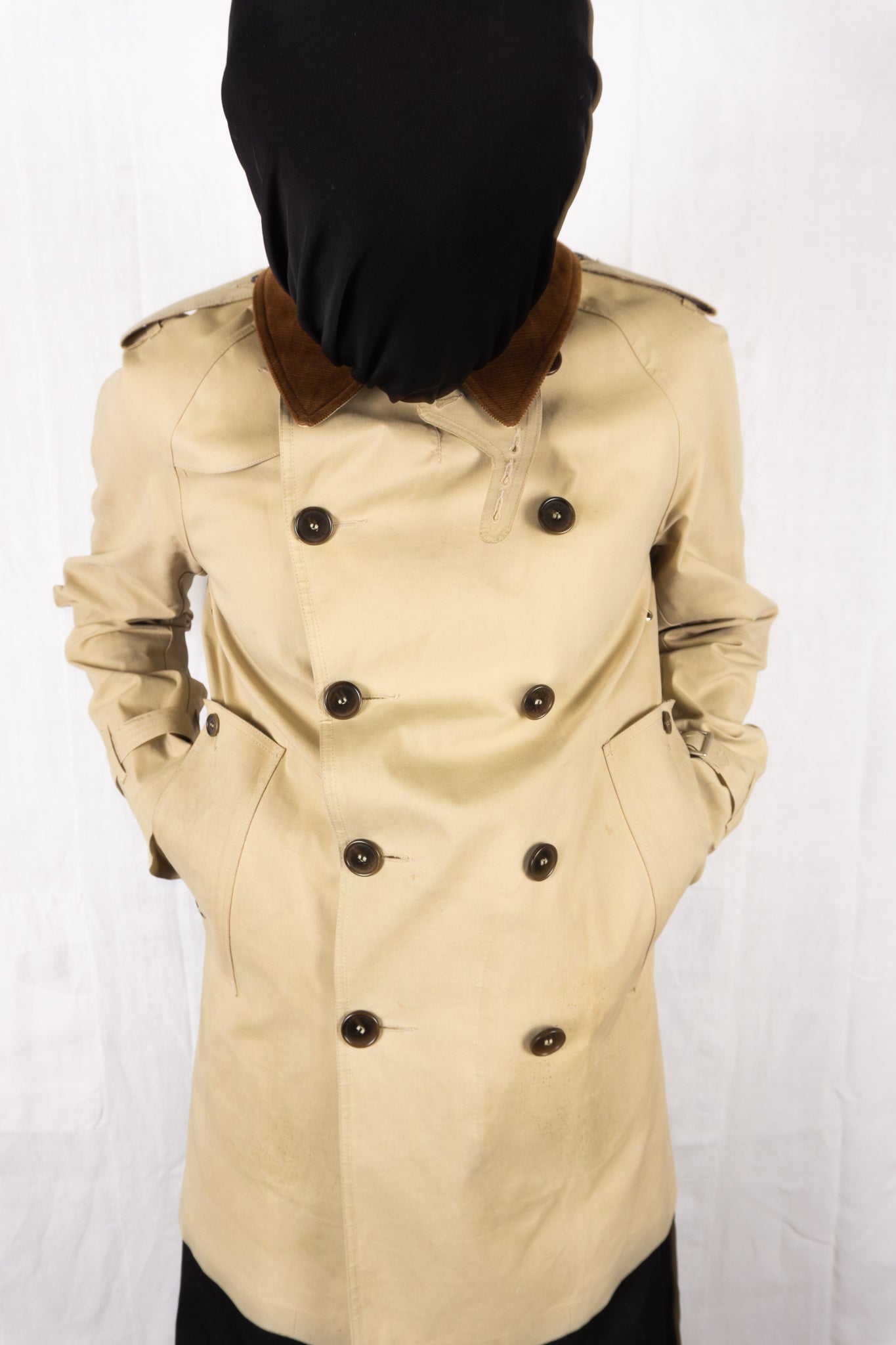 Junya Watanabe Man x Mackintosh SS10 beige trench coat – back view | Recente Studio