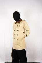 Junya Watanabe Man x Mackintosh S/S 2010 beige trench coat – open front | Recente Studio