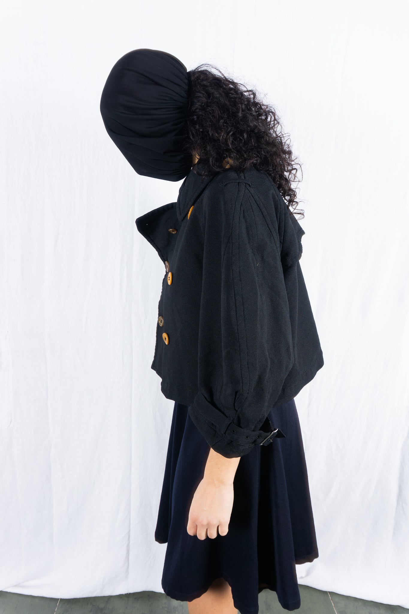 Comme des Garçons AW16 cropped coat – full length | Recente Studio