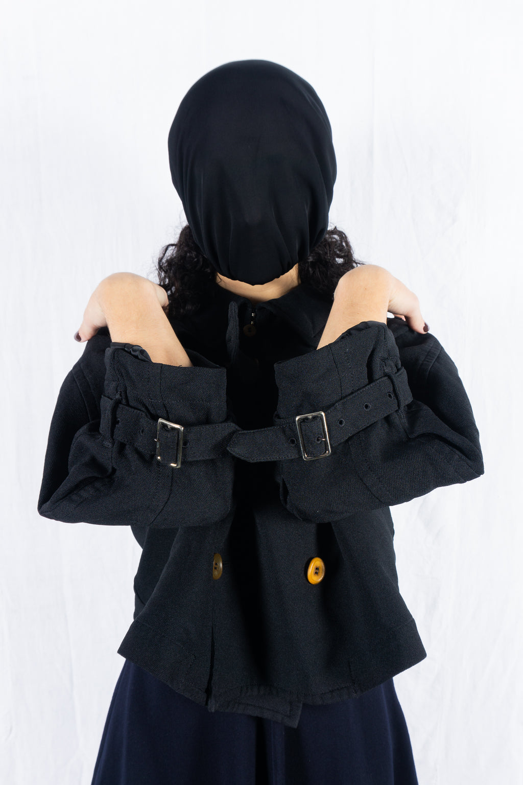 Comme des Garçons A/W 2016 cropped coat – back view | Recente Studio