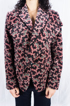 Comme des Garçons AW01 printed velvet jacket – back view | Recente Studio