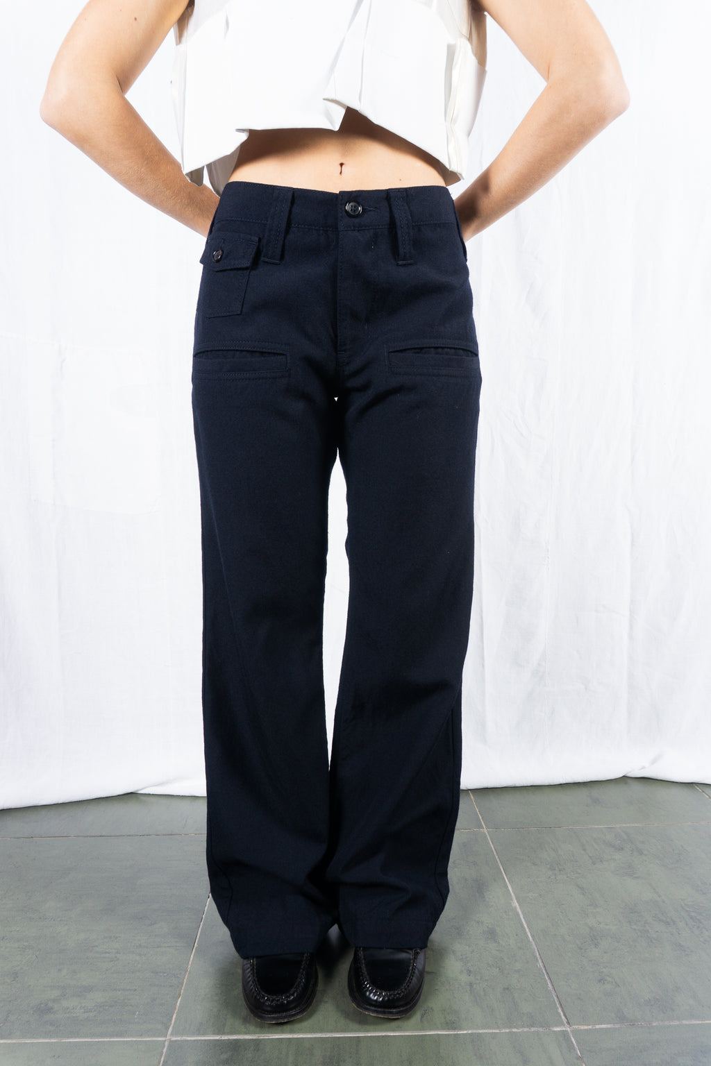 tricot Comme des Garçons AW07 pockets pants – side view | Recente Studio