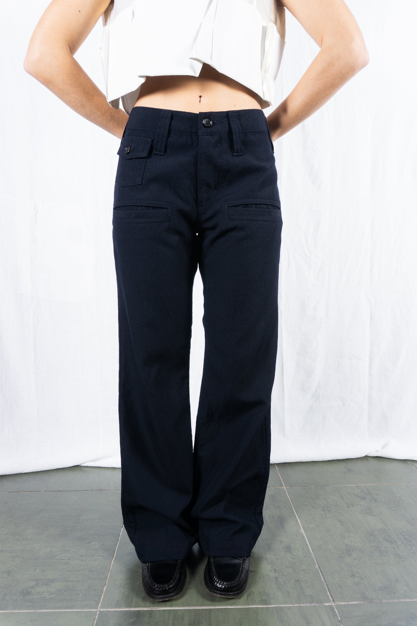 tricot Comme des Garçons AW07 pockets pants – side view | Recente Studio