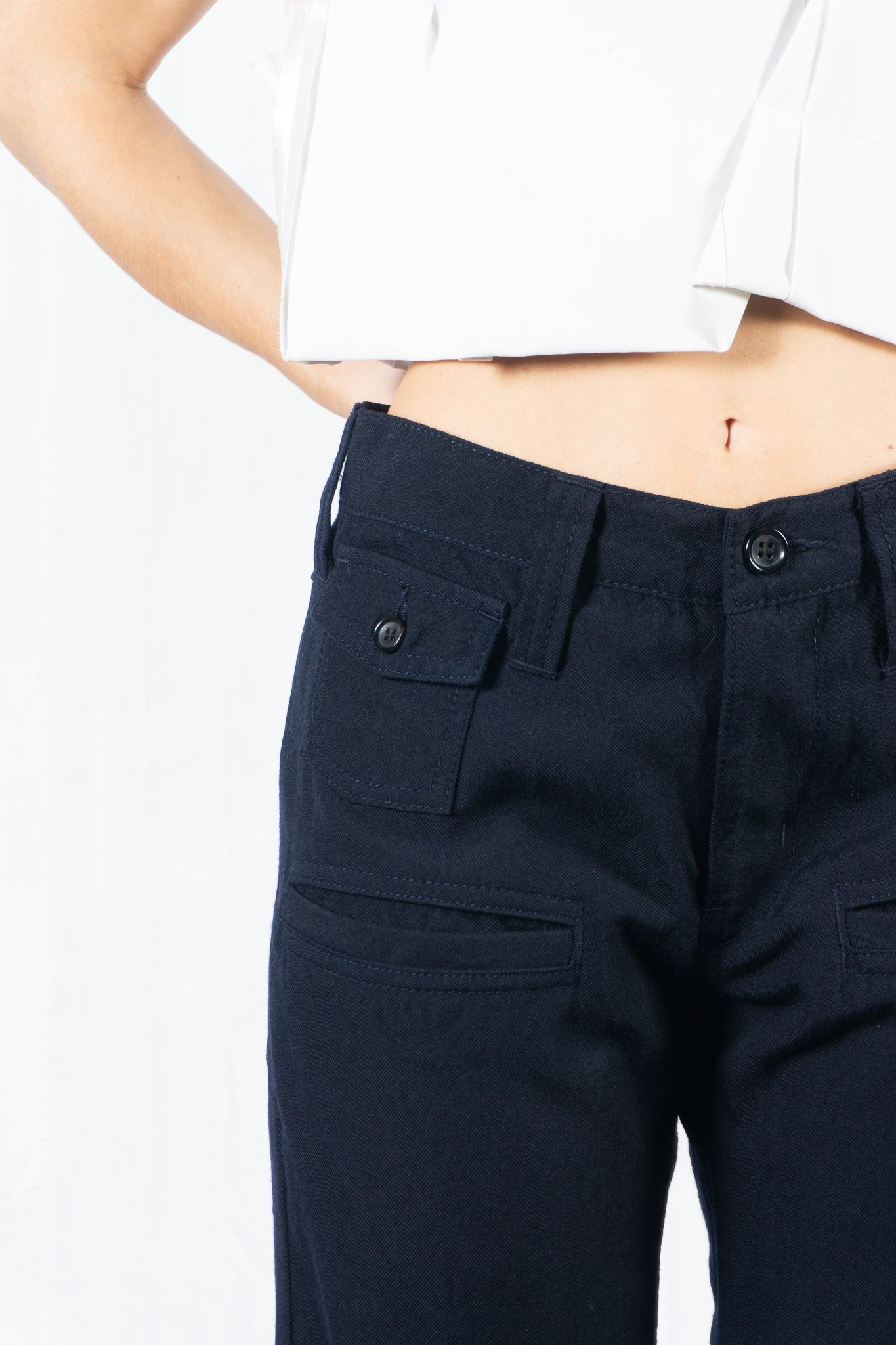 tricot Comme des Garçons A/W 2007 pockets pants – worn view | Recente Studio
