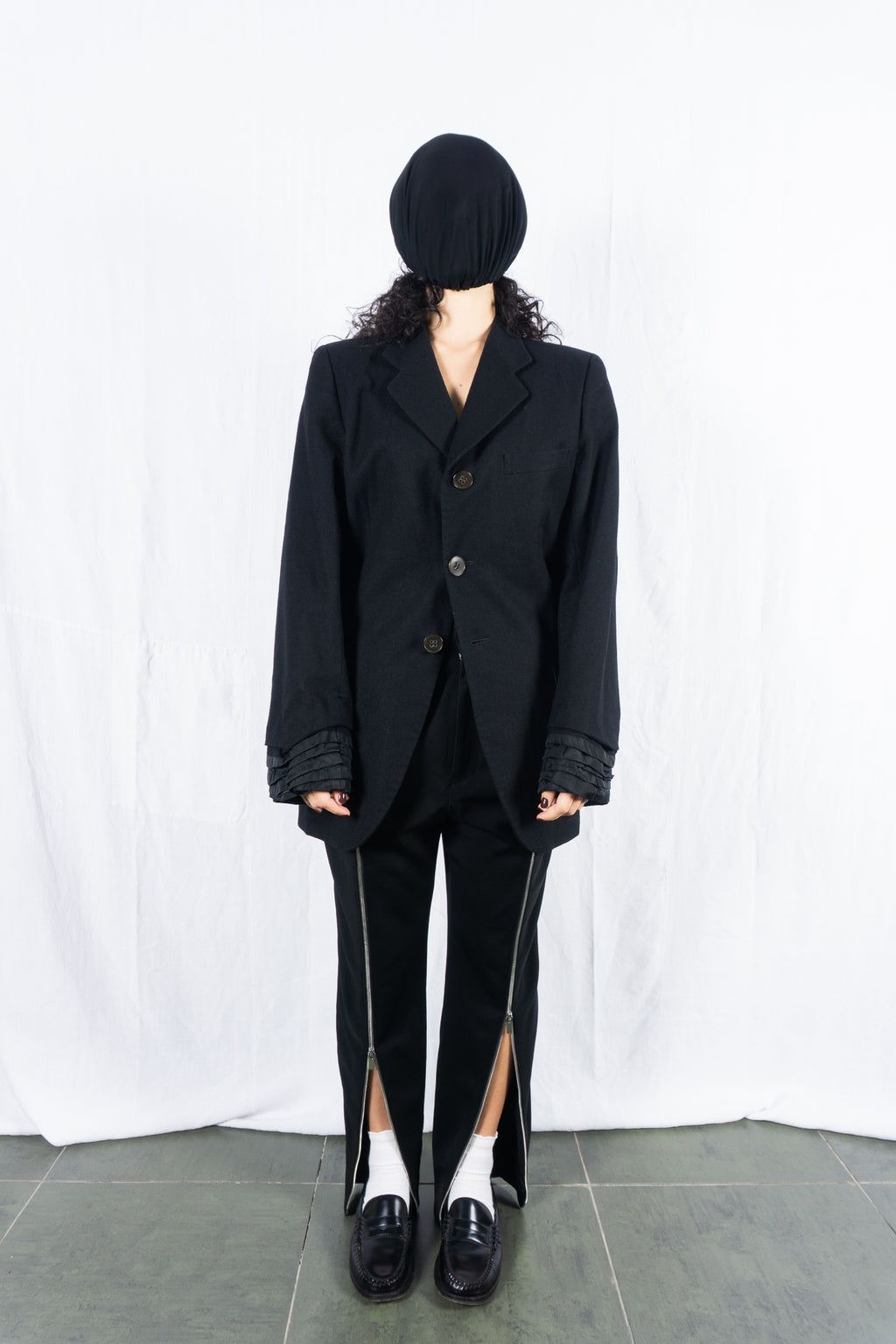 Noir Kei Ninomiya AW22 zip pants – full length | Recente Studio
