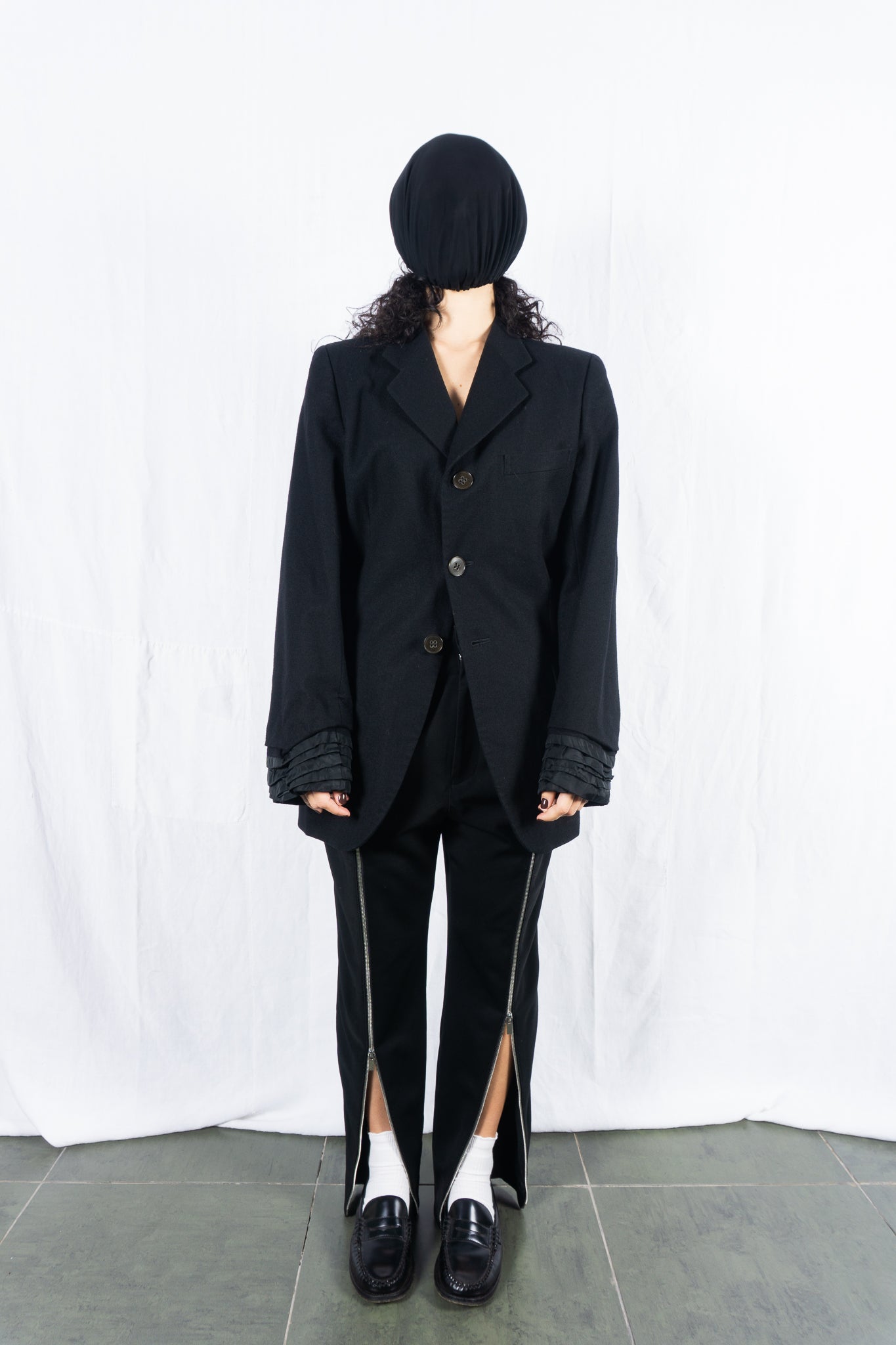 Noir Kei Ninomiya AW22 zip pants – full length | Recente Studio