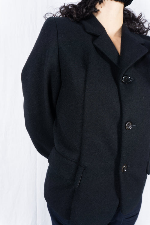 Comme des Garçons AW95 wool jacket – side view | Recente Studio