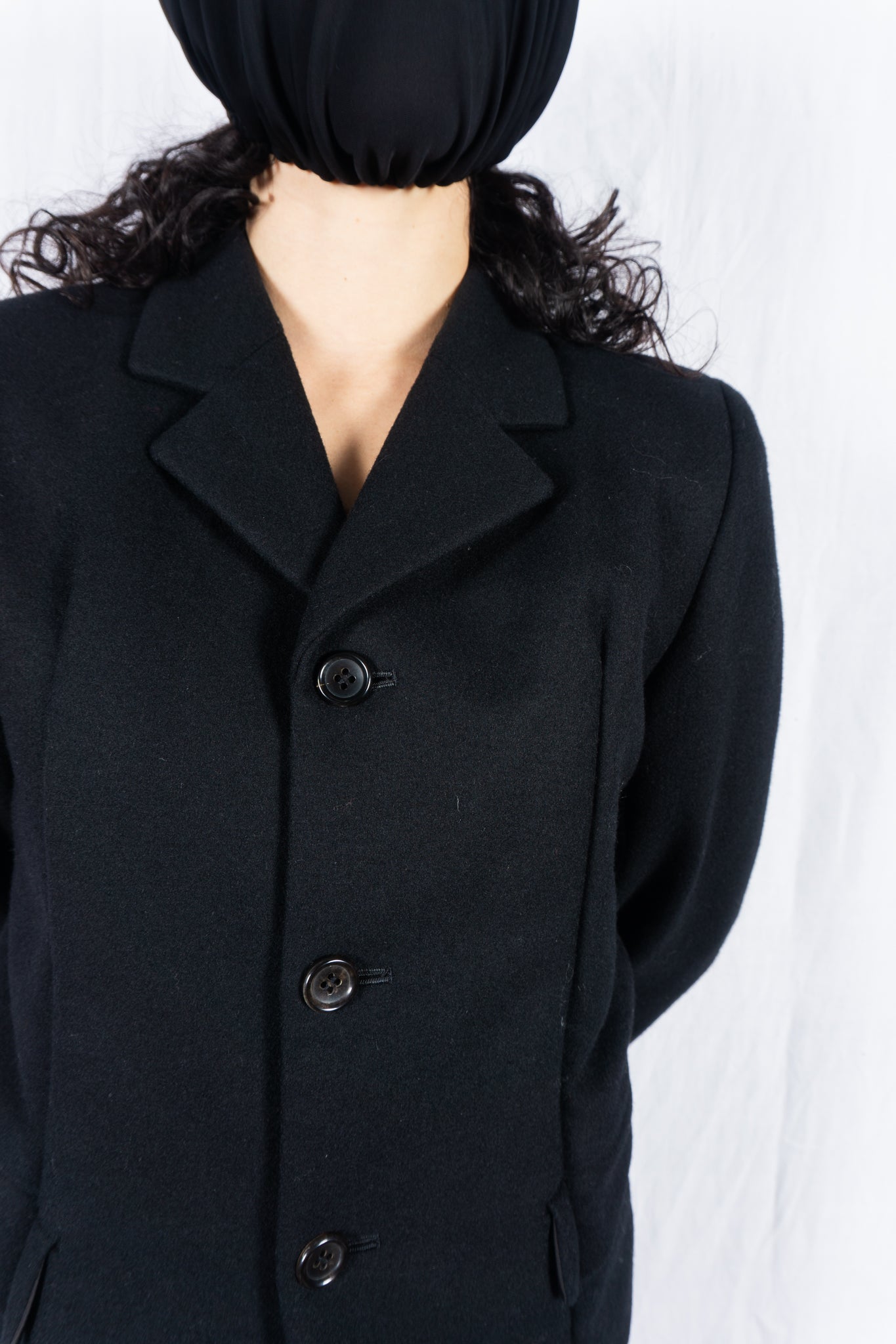 Comme des Garçons AW95 wool jacket – back view | Recente Studio