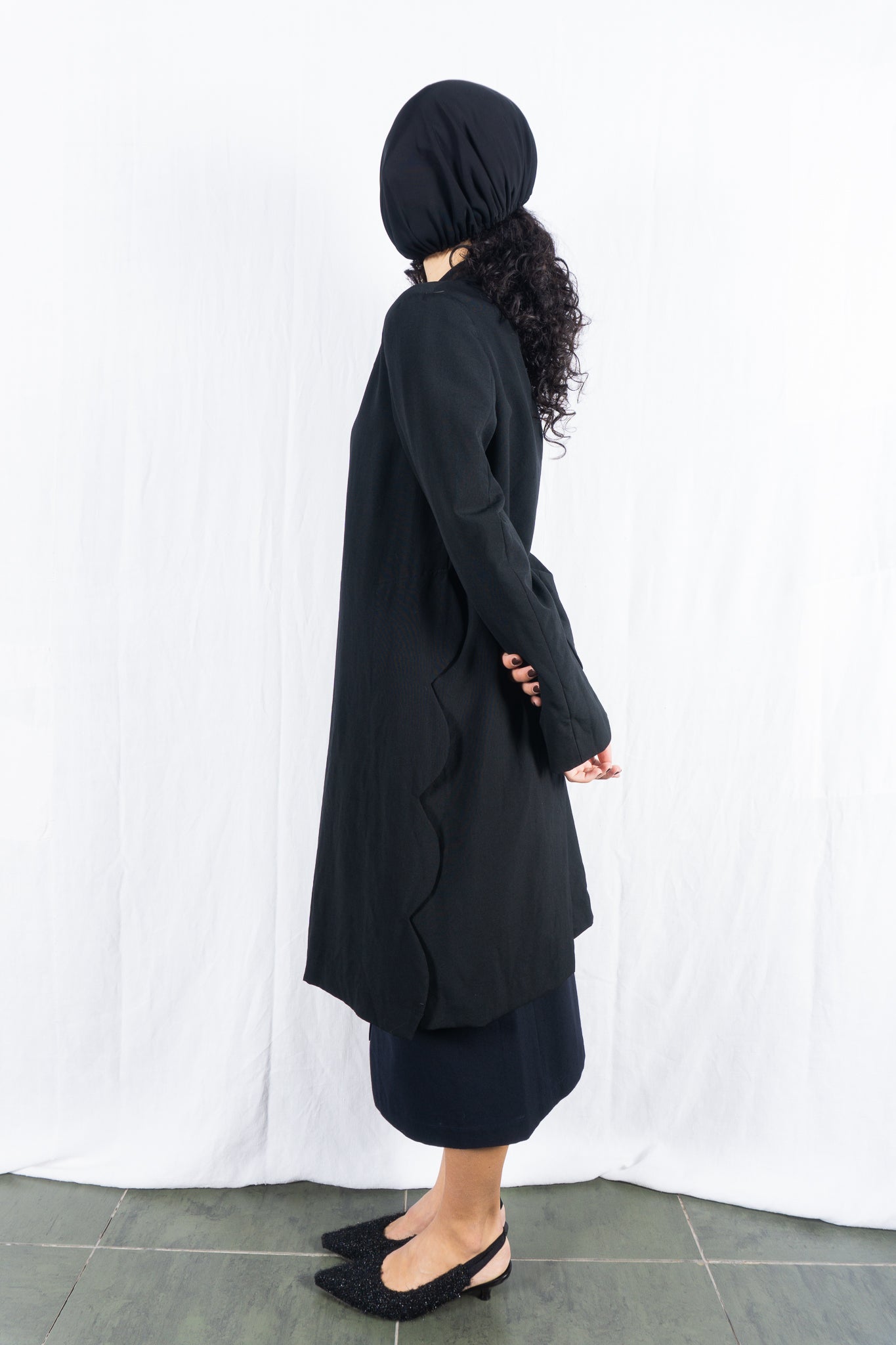 robe de chambre Comme des Garçons 1999 waves coat – collar detail | Recente Studio