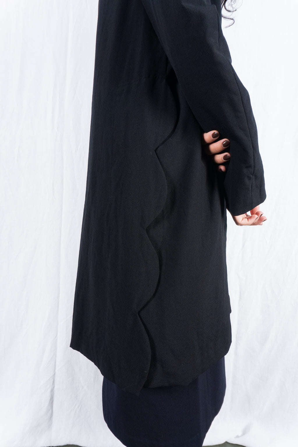 robe de chambre Comme des Garçons 1999 waves coat – hem detail | Recente Studio