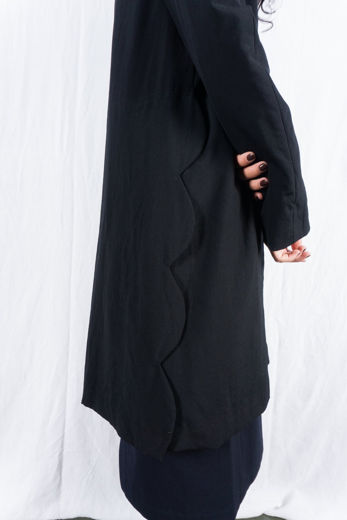 robe de chambre Comme des Garçons 1999 waves coat – hem detail | Recente Studio