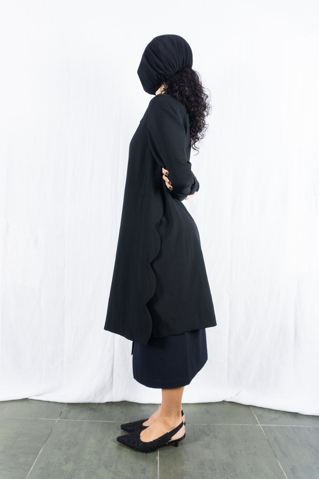 robe de chambre Comme des Garçons 1999 waves coat – front view | Recente Studio
