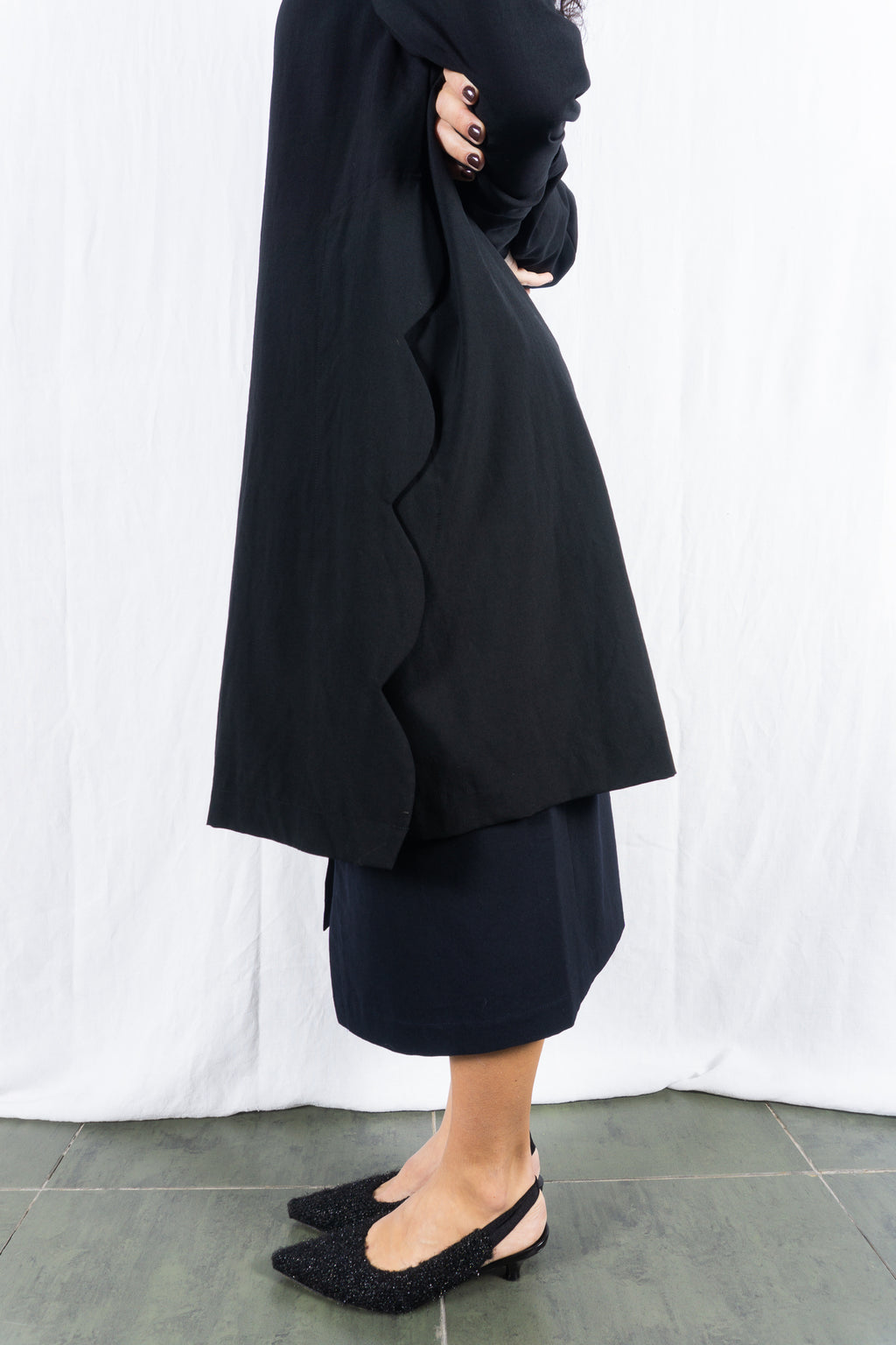 robe de chambre Comme des Garçons 1999 waves coat – back view | Recente Studio