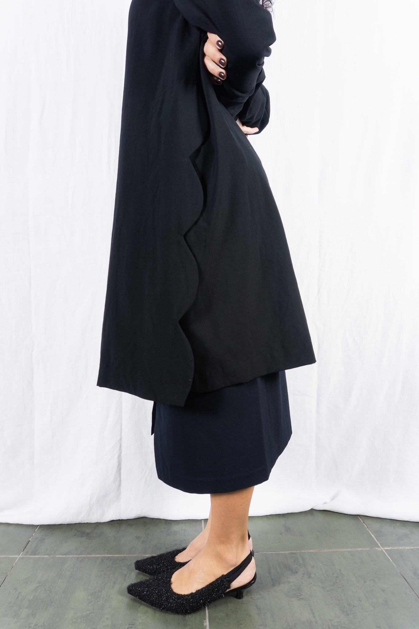 robe de chambre Comme des Garçons 1999 waves coat – back view | Recente Studio