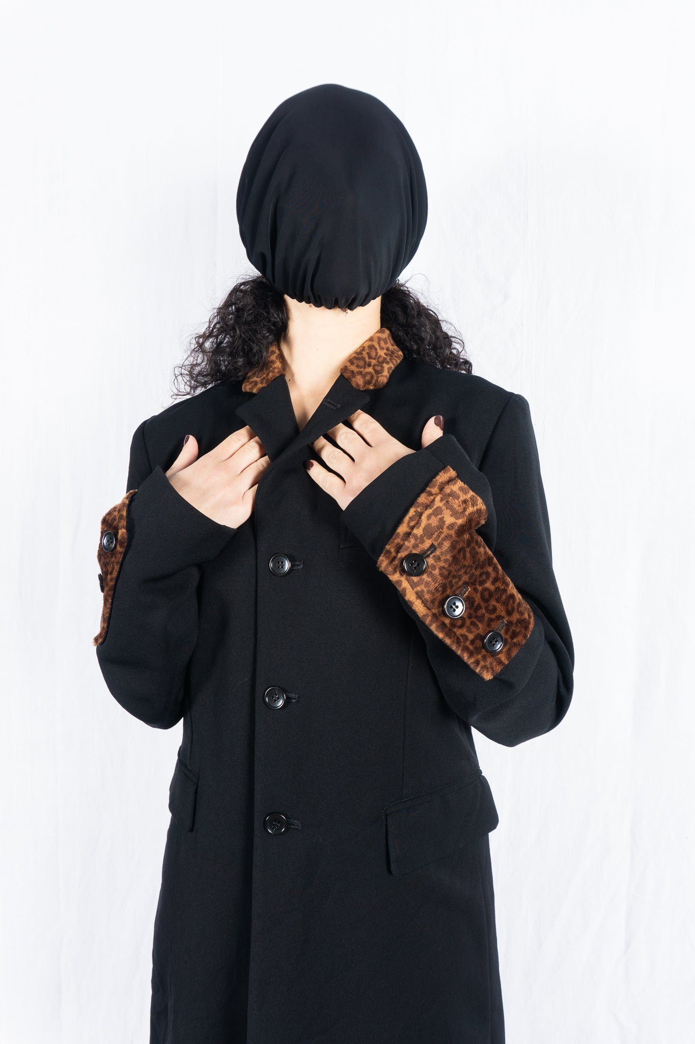BLACK Comme des Garçons SS15 leopard coat – full length | Recente Studio