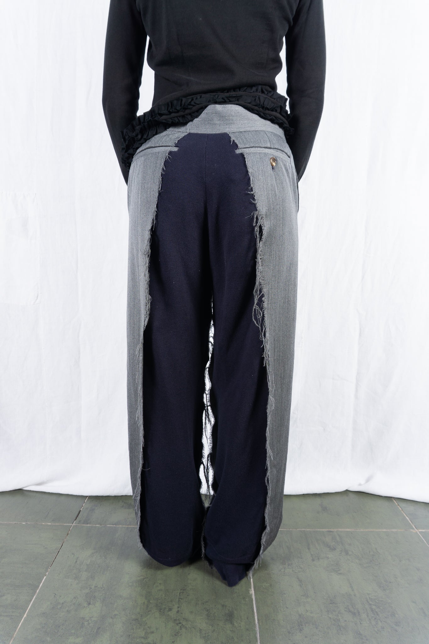 Undercover AW15 wide pants – side view | Recente Studio