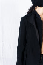 tricot Comme des Garçons A/W 2003 cut fringe jacket – open front | Recente Studio