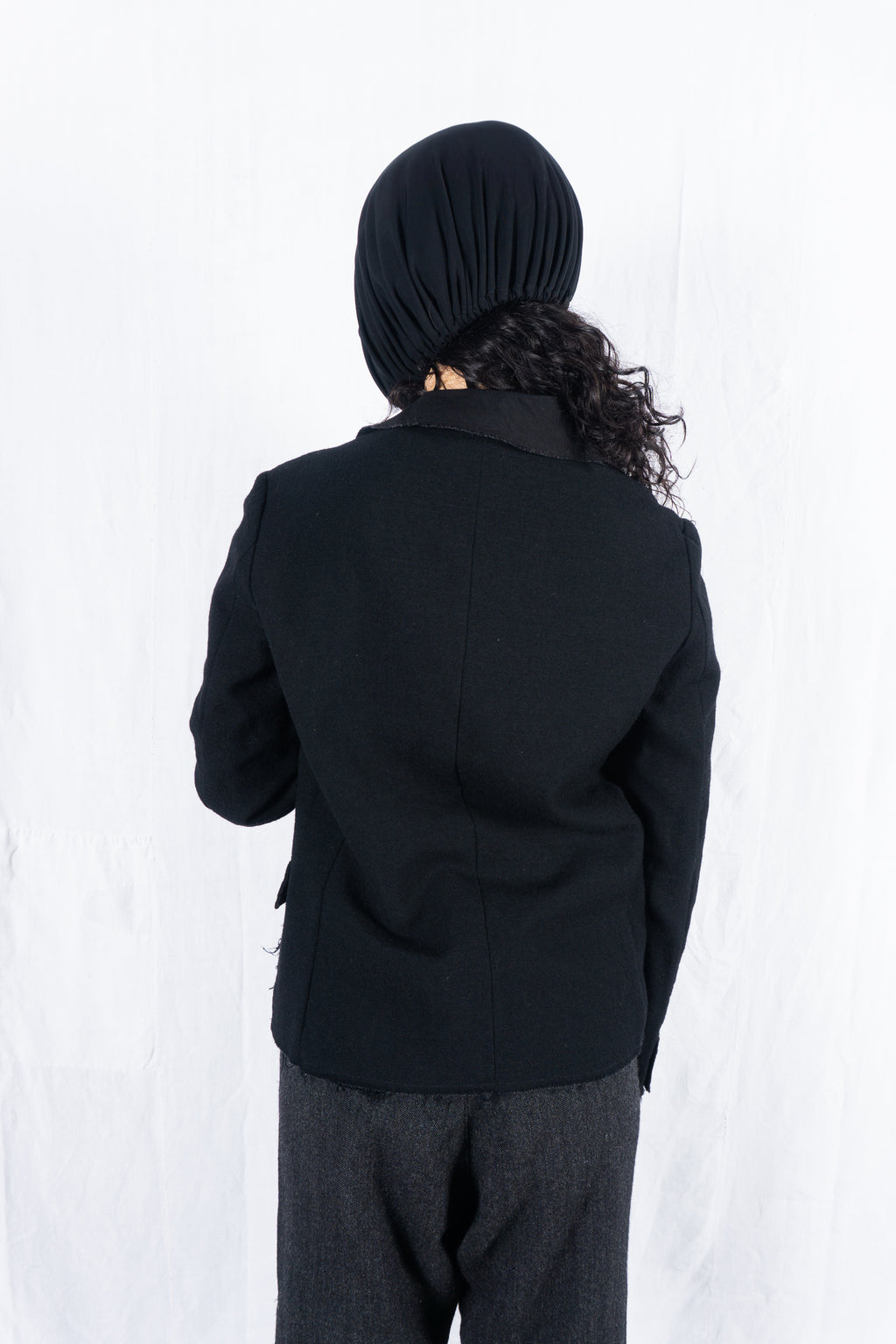 tricot Comme des Garçons A/W 2003 cut fringe jacket – fringe detail | Recente Studio