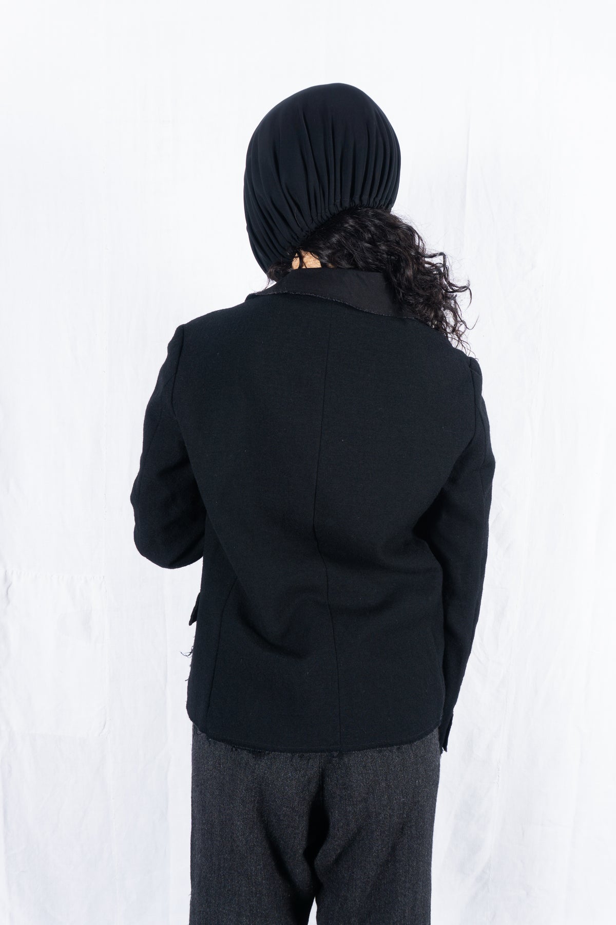 tricot Comme des Garçons A/W 2003 cut fringe jacket – fringe detail | Recente Studio