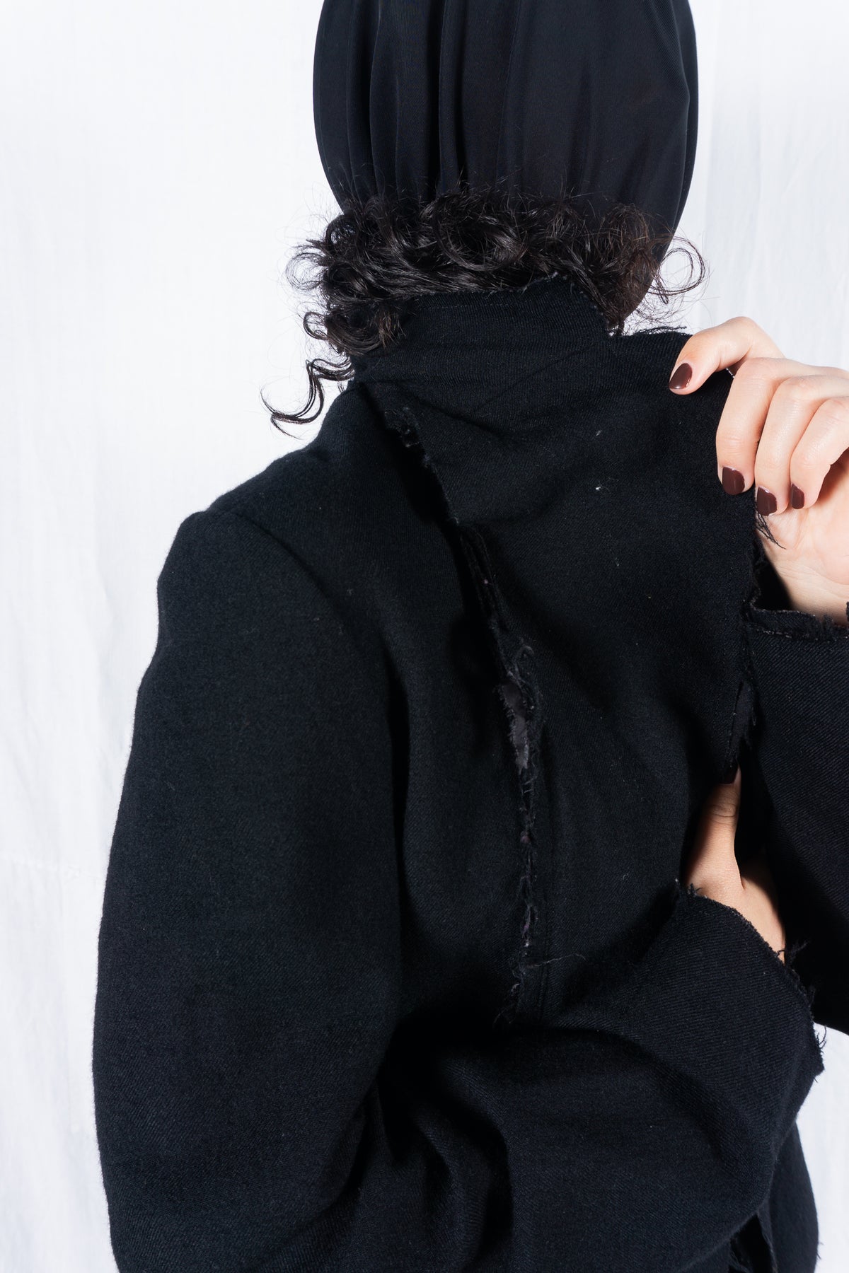 tricot Comme des Garçons AW03 cut fringe jacket – full length | Recente Studio