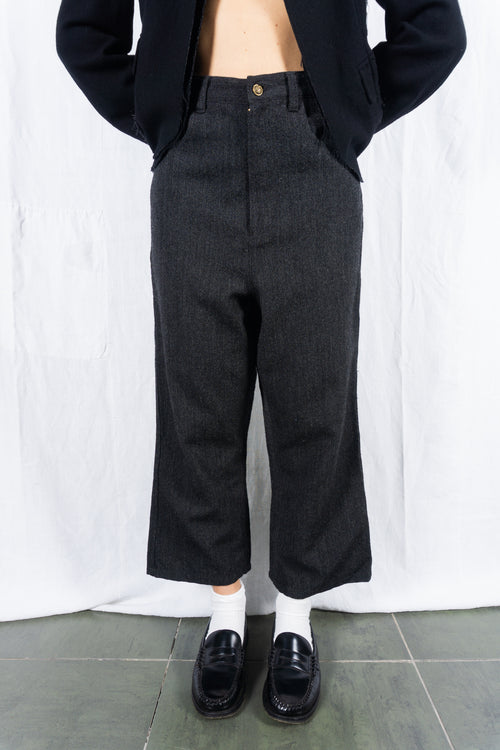 tricot Comme des Garçons AW11 wide pants – side view | Recente Studio