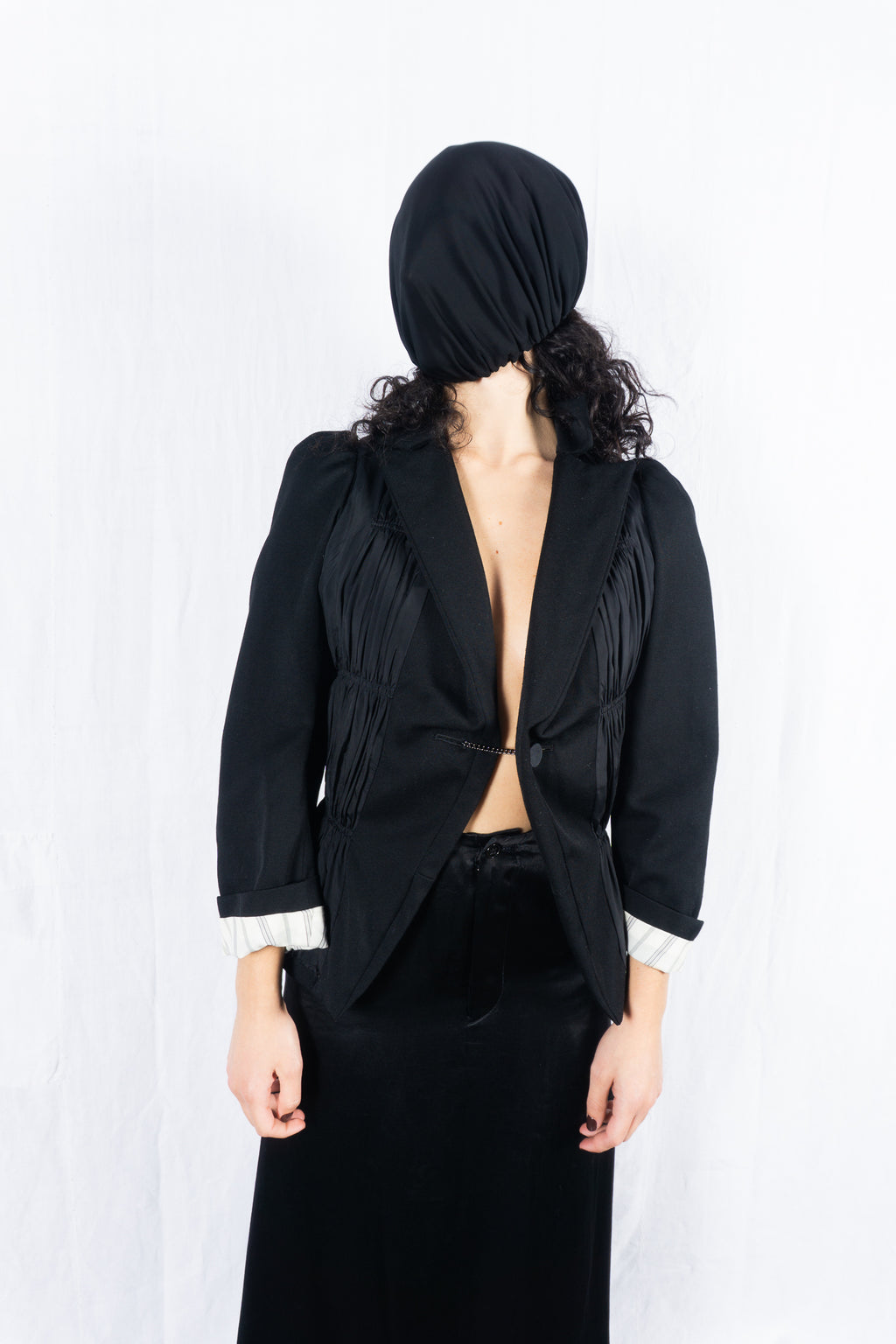 Junya Watanabe A/W 2006 deconstructed jacket – open view | Recente Studio