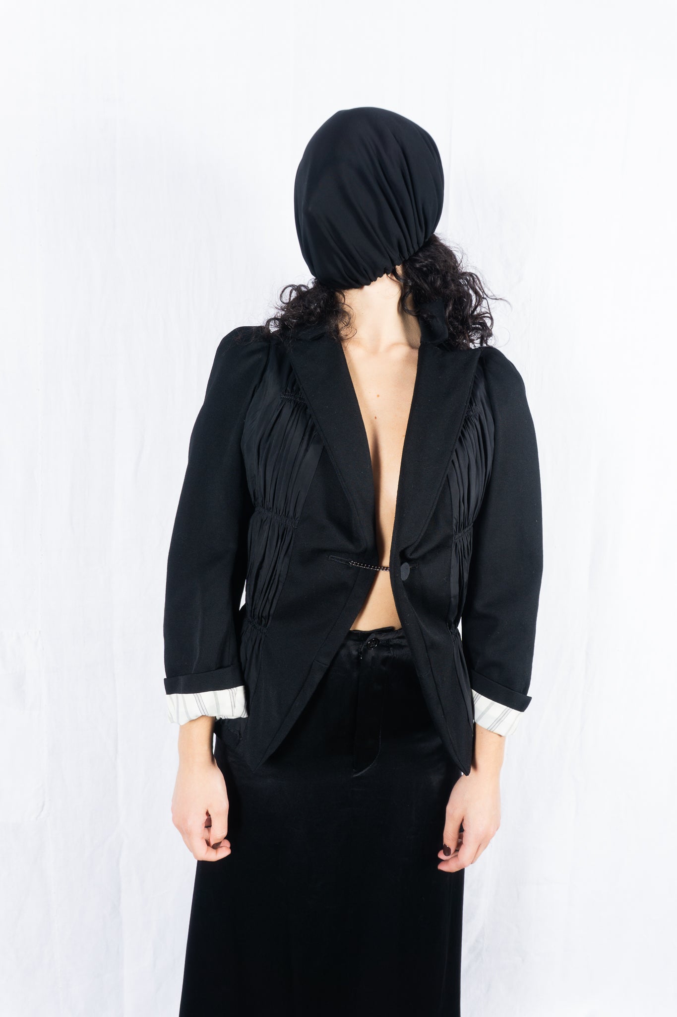 Junya Watanabe A/W 2006 deconstructed jacket – open view | Recente Studio