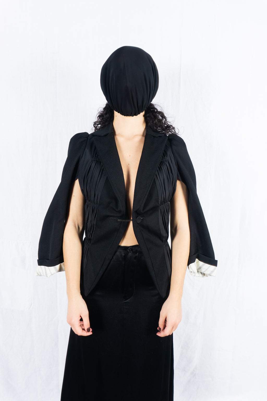 Junya Watanabe A/W 2006 deconstructed jacket – collar detail | Recente Studio