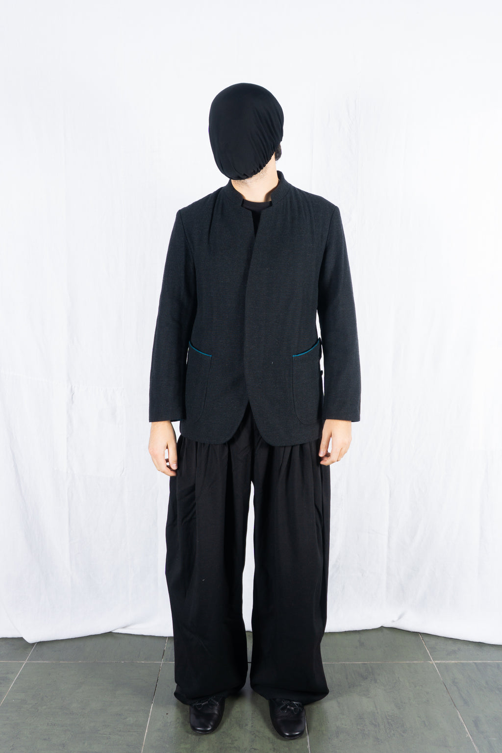 Issey Miyake Men A/W 2020 mao collar jacket – front view | Recente Studio