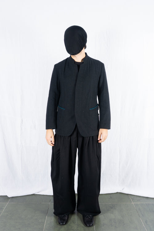 Issey Miyake Men A/W 2020 mao collar jacket – front view | Recente Studio