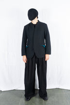 Issey Miyake Men A/W 2020 mao collar jacket – collar detail | Recente Studio