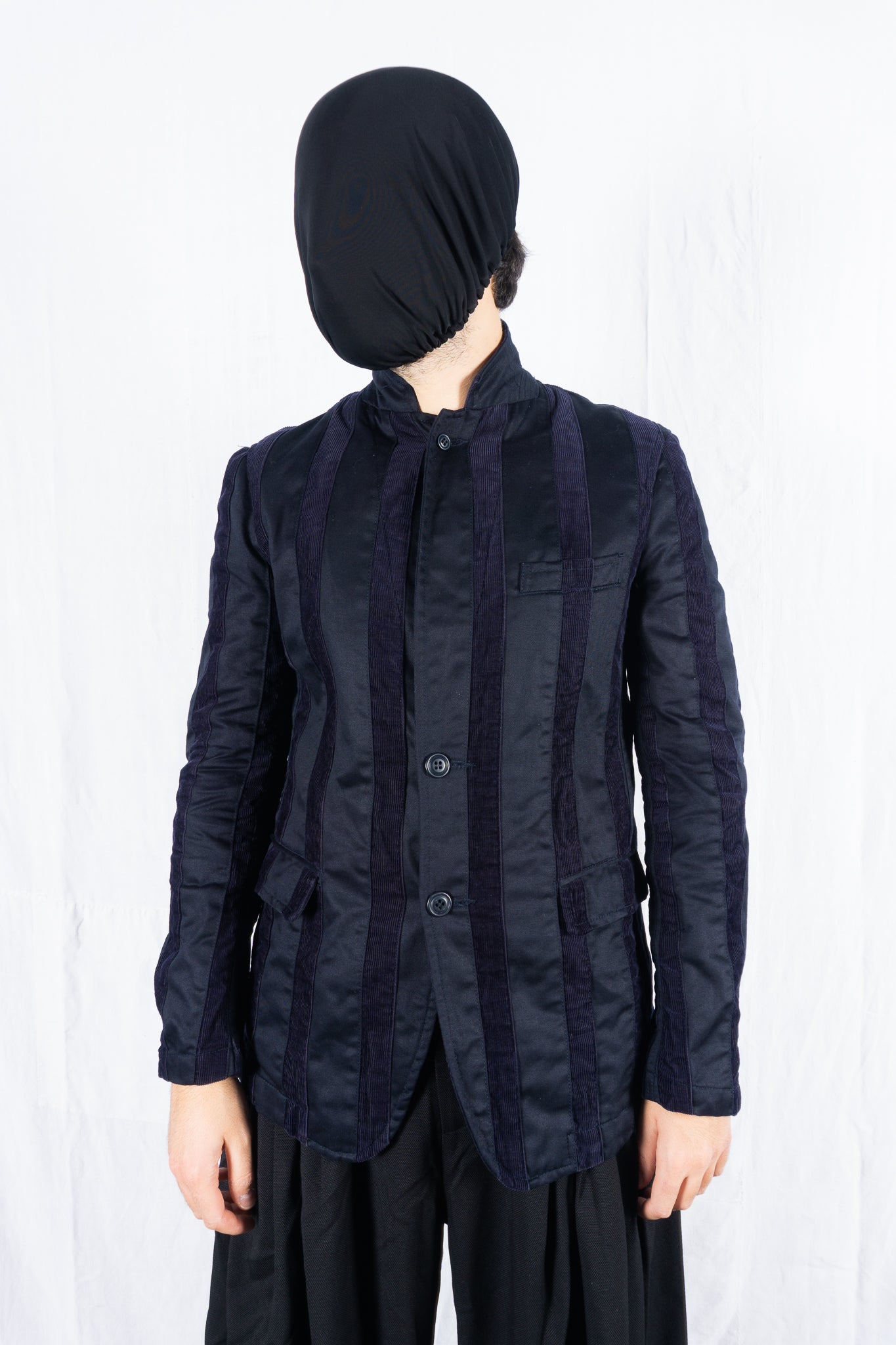Comme des Garçons Homme Plus S/S 2011 pinstriped jacket – front view | Recente Studio