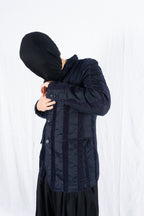Comme des Garçons Homme Plus SS11 pinstriped jacket – open front | Recente Studio