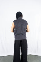 Issey Miyake Men 1980s knit waistcoat – back view | Recente Studio