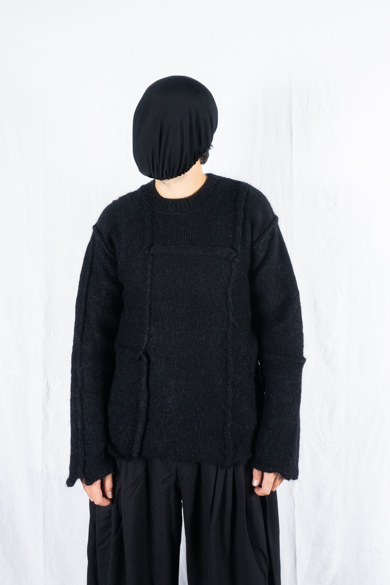 Yohji Yamamoto Pour Homme A/W 2010 deconstructed sweater – front view | Recente Studio