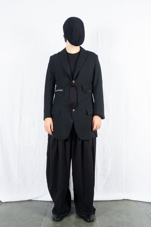 Comme des Garçons Homme Plus S/S 2020 long deconstructed jacket – front view | Recente Studio