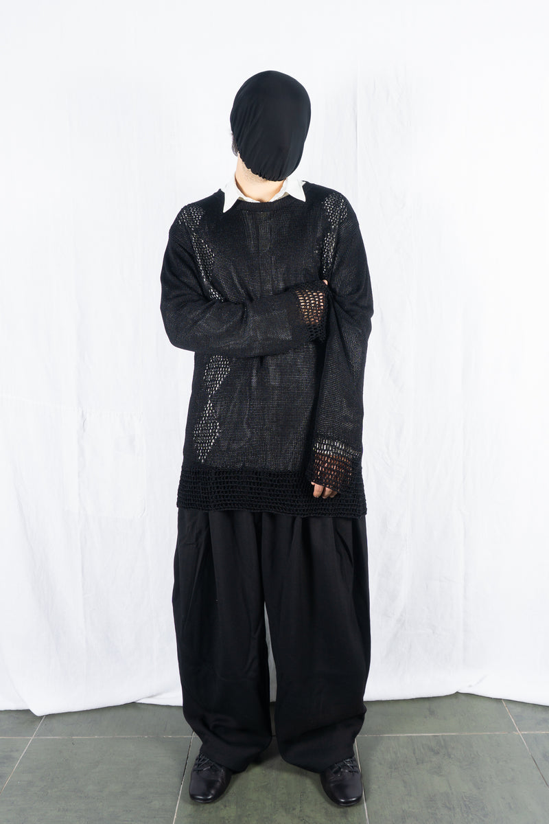 Yohji Yamamoto Pour Homme S/S 2004 long knit – front view | Recente Studio