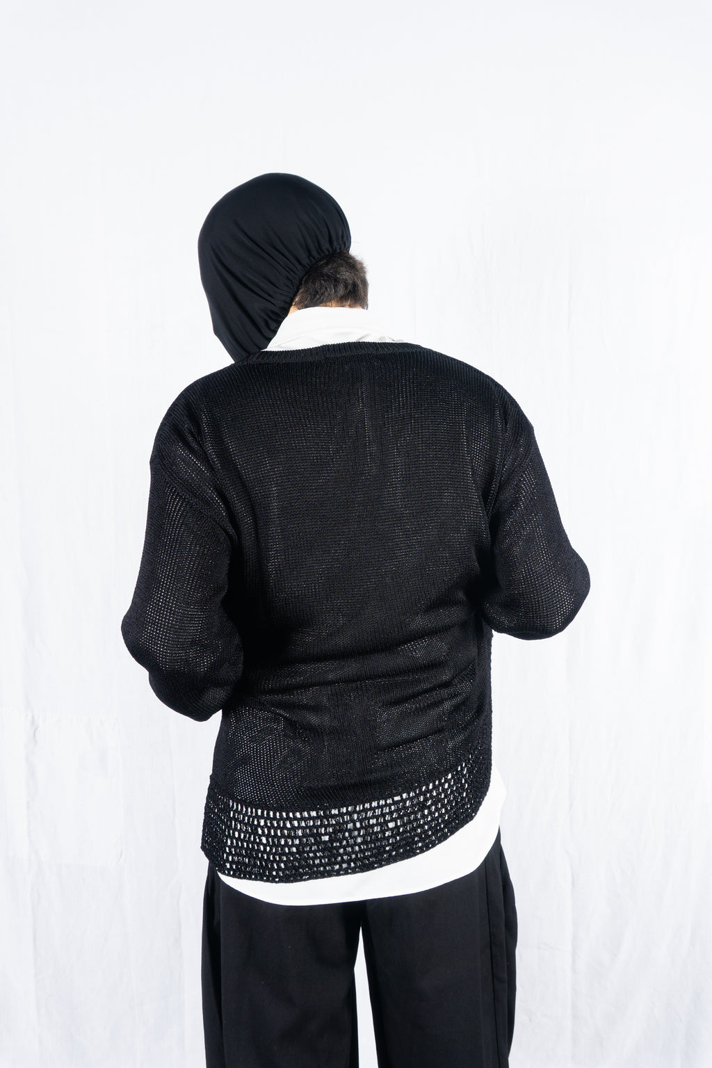 Yohji Yamamoto Pour Homme S/S 2004 long knit – texture detail | Recente Studio