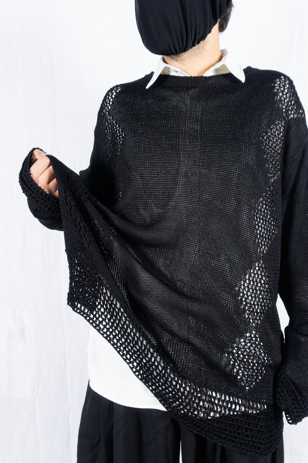 Yohji Yamamoto Pour Homme SS04 long knit – full length | Recente Studio