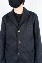 Comme des Garçons SHIRT 2010s acetate print jacket – back view | Recente Studio