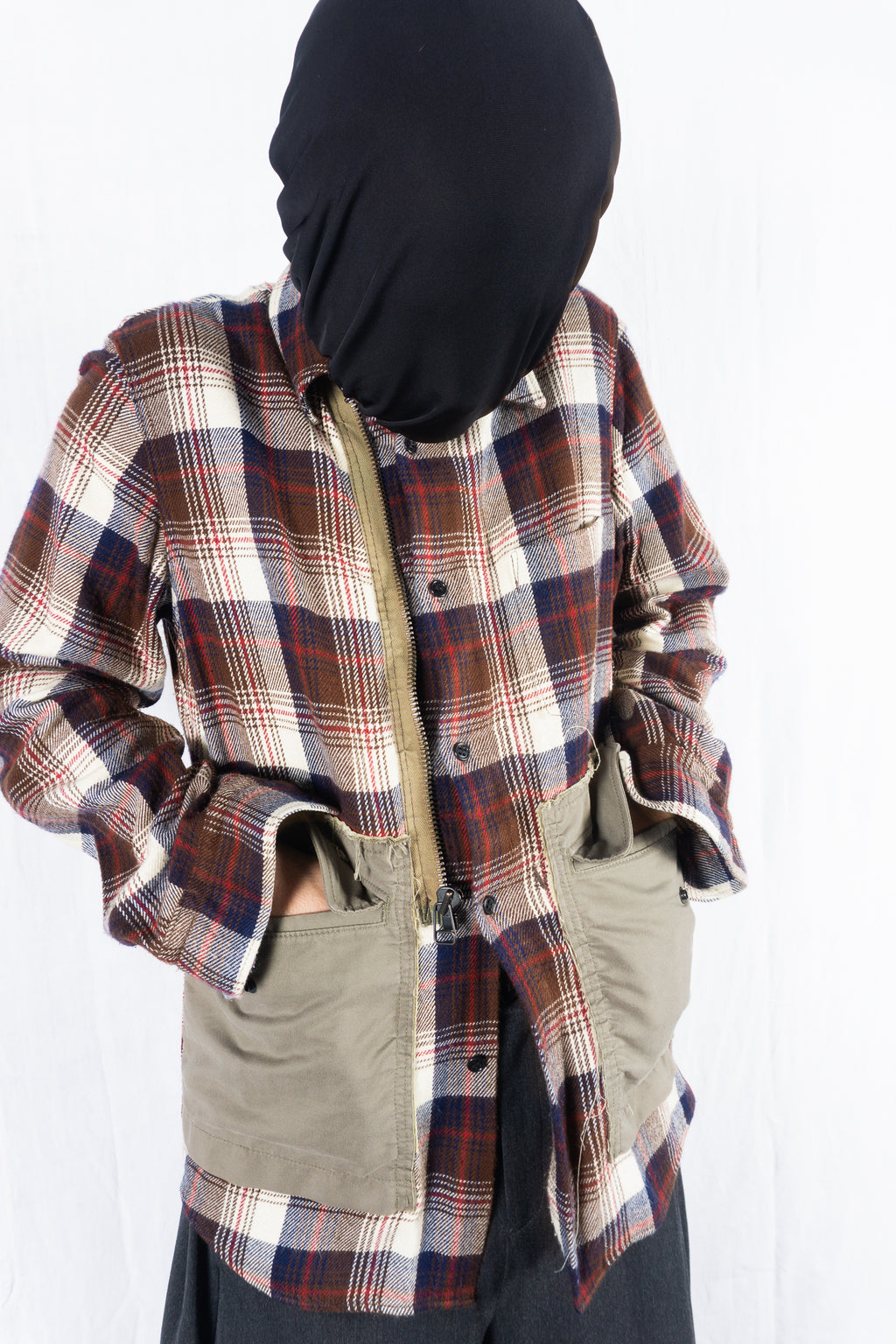 Junya Watanabe Man A/W 2006 checked military shirt – open view | Recente Studio