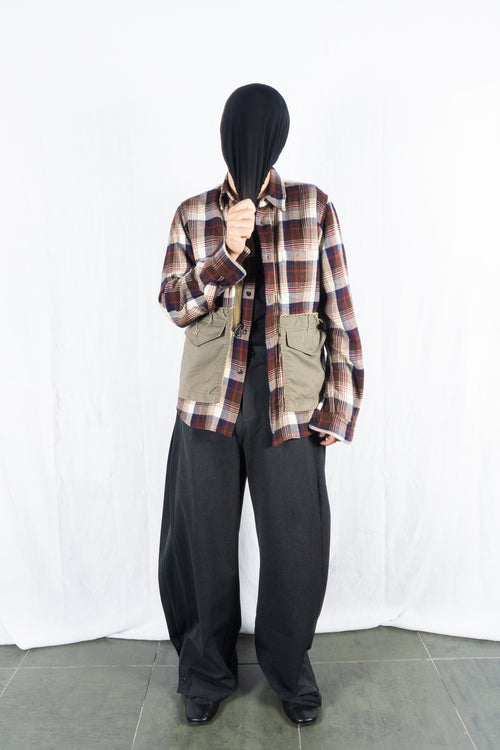 Junya Watanabe Man A/W 2006 checked military shirt – front view | Recente Studio