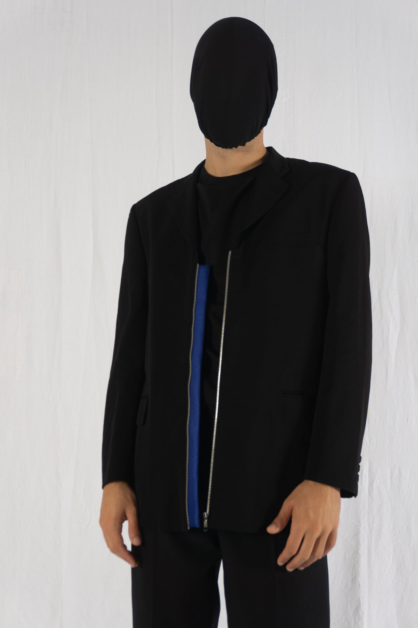 Comme des Garçons Homme A/W 1996 zip blazer – front view | Recente Studio