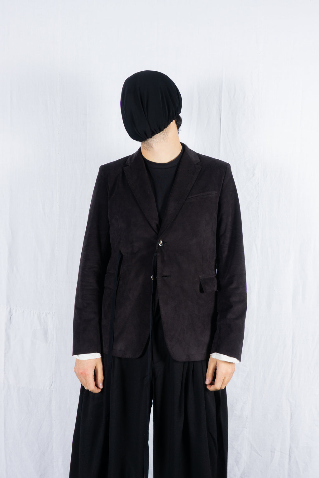 Maison Mihara Yasuhiro 2010s velvet jacket – open front | Recente Studio