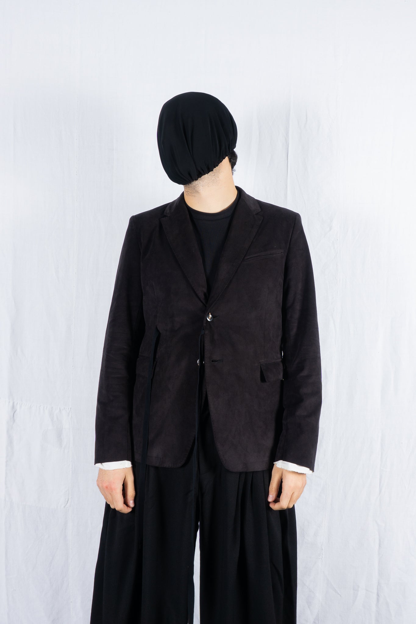 Maison Mihara Yasuhiro 2010s velvet jacket – open front | Recente Studio