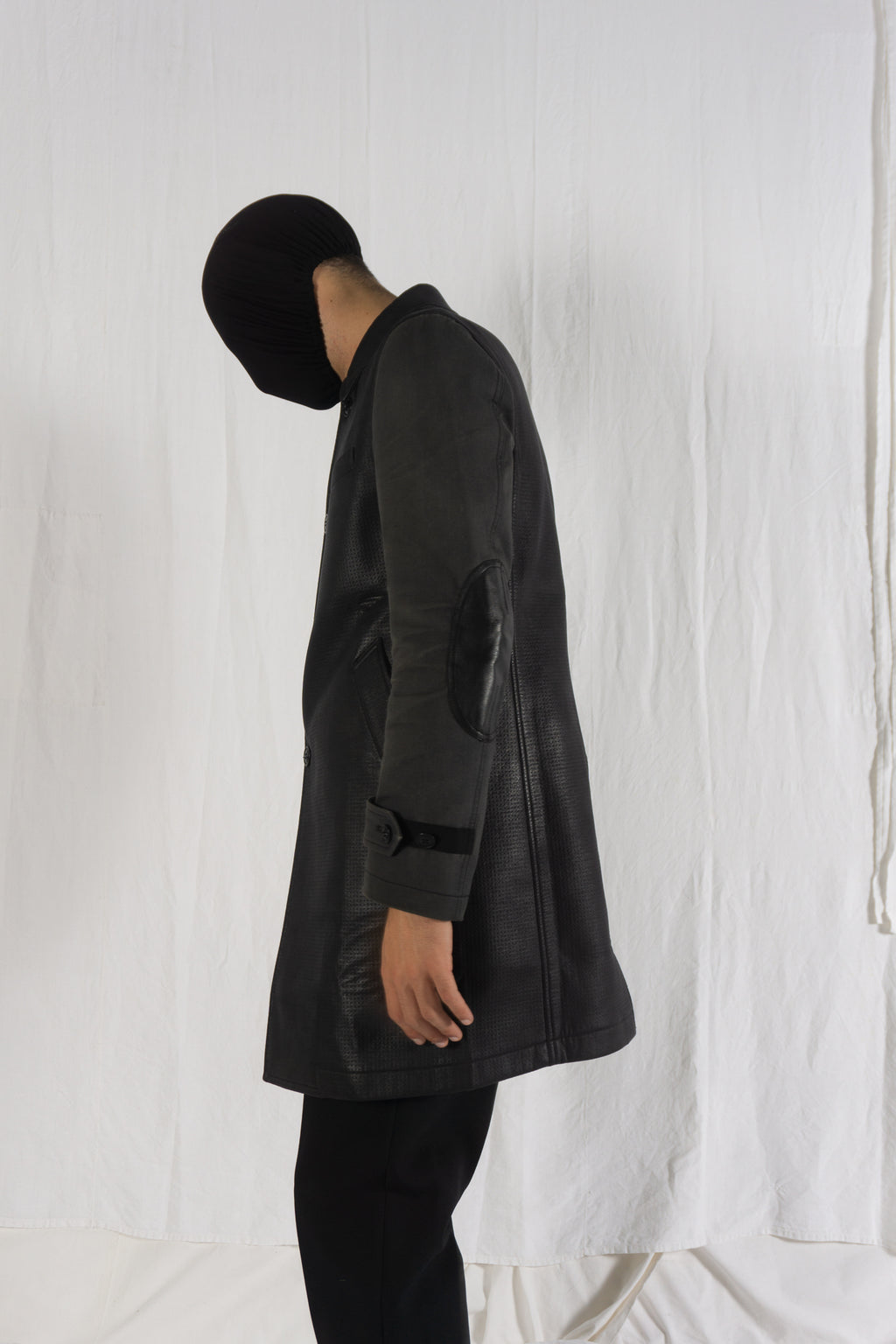 Junya Watanabe Man AW16 coat – side view | Recente Studio
